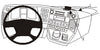 ProClip Fahrzeughalter 213476 - Mittelbefestigung, extra starke Montageplattform. - Mercedes Benz Antos 13-19, Mercedes Benz Arocs 14-19, Mercedes Benz Actros 4 13-19