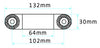 Pedestal Mount 215514 Einzelteil für Sockelhalterungen