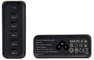 Zubehör 217096 - 5-Port USB-C Ladegerät, 300W mit US Kabel