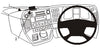 ProClip Fahrzeughalter 313476 - Mittelbefestigung, extra starke Montageplattform. - Mercedes Benz Actros 4 13-19, Mercedes Benz Antos 13-19, Mercedes Benz Arocs 14-19