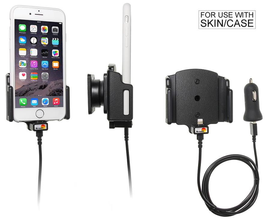 Gerätehalter 521666 mit Ladefunktion - für Smartphones - Apple iPhone X, Apple iPhone Xs, Apple iPhone 8 und weitere