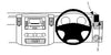 ProClip Fahrzeughalter für Rechtslenker 603875 - Rechtsbefestigung - Mercedes Benz Sprinter 07-18, Volkswagen Crafter 07-16