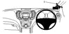 ProClip Fahrzeughalter für Rechtslenker 604835 - Rechtsbefestigung - Hyundai Santa Fe 13-18, Hyundai Grand Santa Fe 13-18