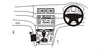 ProClip Fahrzeughalter für Rechtslenker 632801 - Konsolenbefestigung, abgewinkelt - BMW 3-series M3 E46 98-04, BMW Compact 01-07