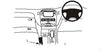 ProClip Fahrzeughalter für Rechtslenker 632889 - Konsolenbefestigung - Lexus LS Series 01-06