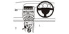 ProClip Fahrzeughalter für Rechtslenker 633059 - Konsolenbefestigung - Honda Jazz 03-08, Honda Jazz 02-08