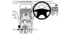 ProClip Fahrzeughalter für Rechtslenker 633995 - Konsolenbefestigung - Mercedes Benz C-Klasse (180-320) 07-10
