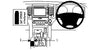 ProClip Fahrzeughalter für Rechtslenker 634143 - Konsolenbefestigung- NUR für Automatikgetriebe - Toyota LandCruiser 09-18