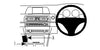 ProClip Fahrzeughalter für Rechtslenker 634458 - Konsolenbefestigung- NUR für Automatikgetriebe - BMW 5-series F10, F11 10-17