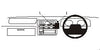ProClip Fahrzeughalter für Rechtslenker 652219 - Mittelbefestigung- NUR für manuelle Verschiebung - Toyota HiAce 96-06, Toyota HiAce 96-12