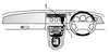 ProClip Fahrzeughalter für Rechtslenker 652429 - Mittelbefestigung - Jaguar XK8 / XKR 97-06, Jaguar XK-Series 97-06