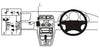 ProClip Fahrzeughalter für Rechtslenker 652649 - Winkelbefestigung. Only for models with AC. - Mercedes Benz CLK-Klasse 97-01
