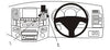 ProClip Fahrzeughalter für Rechtslenker 653486 - Mittelbefestigung - Lexus RX Series 04-09