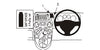 ProClip Fahrzeughalter für Rechtslenker 653493 - Mittelbefestigung - Fiat Panda 04-07