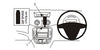 ProClip Fahrzeughalter für Rechtslenker 653750 - Mittelbefestigung - Citroen C2 06-09, Citroen C3 06-09, Citroen Pluriel 06-09