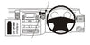 ProClip Fahrzeughalter für Rechtslenker 653873 - Mittelbefestigung - Volkswagen Crafter 07-16, Mercedes Benz Sprinter 07-18