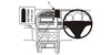 ProClip Fahrzeughalter für Rechtslenker 653901 - Mittelbefestigung- NICHT für Modelle mit ab Werk eingebautem Navigationssystem - Saab 9-3 07-08, Saab 9-3 09-11