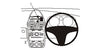 ProClip Fahrzeughalter für Rechtslenker 653955 - Mittelbefestigung- NICHT für Modelle mit ab Werk eingebautem Navigationssystem oder großem Display - Holden Corsa 07-11, Vauxhall Corsa 07-14, Opel Corsa 07-14