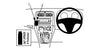 ProClip Fahrzeughalter für Rechtslenker 653985 - Winkelbefestigung- NICHT für Modelle mit ab Werk eingebautem Navigationssystem - Toyota Auris 07-12, Toyota Auris Full Hybrid 07-12