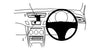 ProClip Fahrzeughalter für Rechtslenker 654453 - Mittelbefestigung- NICHT für Modelle mit Navigationsbildschirm - Citroen DS3 10-16, Citroen C3 10-16