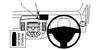 ProClip Fahrzeughalter für Rechtslenker 654463 - Mittelbefestigung - Nissan NV200 10-14, Nissan Evalia 10-14