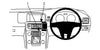 ProClip Fahrzeughalter für Rechtslenker 654523 - Mittelbefestigung - Volvo S60 11-18, Volvo V60 11-18