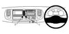 ProClip Fahrzeughalter für Rechtslenker 654545 - Mittelbefestigung - Hino 200-series 05-22, Hino 300-series 08-23