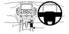 ProClip Fahrzeughalter für Rechtslenker 654663 - Mittelbefestigung - Vauxhall Ampera 11-15, Holden Volt 11-15
