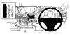 ProClip Fahrzeughalter für Rechtslenker 654847 - Mittelbefestigung - Lexus ES Series 13-18
