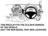 ProClip Fahrzeughalter für Rechtslenker 654857 - Mittelbefestigung - Ford Transit Tourneo 14-18, Ford Tourneo Custom 13-18, Ford Transit Custom 13-18½ und weitere