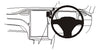 ProClip Fahrzeughalter für Rechtslenker 654921 - Mittelbefestigung - Tesla Model S 13-20, Tesla Model X 16-20