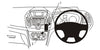 ProClip Fahrzeughalter für Rechtslenker 654989 - Mittelbefestigung- NICHT für Sony Audiosystem - Ford Tourneo Connect 14-18, Ford Transit Connect 14-18