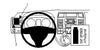 ProClip Fahrzeughalter 804433 - Linksbefestigung- NUR für Modelle mit Staufach unterhalb der Lüftungsschlitze. - Volkswagen T5 Transporter/Pickup 10-15, Volkswagen Caravelle 10-15