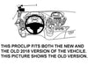 ProClip Fahrzeughalter 804858 - Linksbefestigung - Ford Tourneo Custom 13-18, Ford Transit Custom 13-23