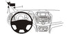 ProClip Fahrzeughalter 804990 - Linksbefestigung - Ford Transit Connect 14-17, Ford Tourneo Connect 14-17