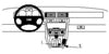 ProClip Fahrzeughalter 832474 - Konsolenbefestigung - Audi A6/A6 Wagon 99-04, Audi S6 98-03, Audi A6 98-03