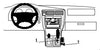 ProClip Fahrzeughalter 832537 - Konsolenbefestigung - Toyota 4Runner 96-98