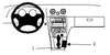 ProClip Fahrzeughalter 832611 - Konsolenbefestigung - Mazda Miata 98-05, Mazda MX-5 98-05