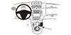 ProClip Fahrzeughalter 833672 - Konsolenbefestigung - Citroen C2 05-06, Citroen Pluriel 05-06, Citroen C3 06-09