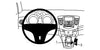 ProClip Fahrzeughalter 834350 - Konsolenbefestigung - Chevrolet Cruze 09-14