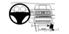 ProClip Fahrzeughalter 834458 - Konsolenbefestigung- NUR für Automatikgetriebe - BMW 5-series F10, F11 10-17