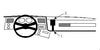 ProClip Fahrzeughalter 851854 - Mittelbefestigung - Chevrolet Suburban 74-91, Chevrolet Pickup 74-91, GMC Blazer Fullsize 74-91 und weitere