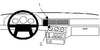 ProClip Fahrzeughalter 851893 - Mittelbefestigung - Volvo 940 91-98, Volvo 740 91-98