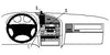 ProClip Fahrzeughalter 852043 - Mittelbefestigung - BMW 3-series E36 91-98
