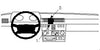 ProClip Fahrzeughalter 852104 - Mittelbefestigung - Puch G 4X4 89-00, Mercedes Benz Geländewagen 90-00