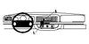ProClip Fahrzeughalter 852157 - Mittelbefestigung, niedrig - Mercury Marauder 03-05, Ford Crown Victoria 95-12, Mercury Grand Marquis 95-10