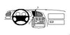ProClip Fahrzeughalter 852282 - Mittelbefestigung - Volkswagen Sharan 95-00, Seat Alhambra 97-00, Ford Galaxy 95-00