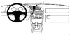 ProClip Fahrzeughalter 852293 - Mittelbefestigung - Mazda 121 96-02, Ford Courier 96-02, Ford Fiesta 96-02 und weitere