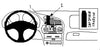 ProClip Fahrzeughalter 852306 - Mittelbefestigung - Mitsubishi Colt 96-04, Mitsubishi Lancer 96-03, Mitsubishi Mirage 96-01