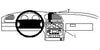 ProClip Fahrzeughalter 852348 - Mittelbefestigung - Ford Mondeo 97-00